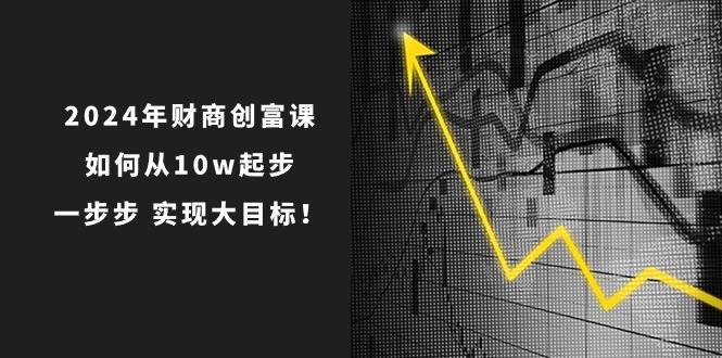 2024年 财商-创富课：如何从10w起步，一步步 实现大目标！采购|汽车产业|汽车配件|机加工蚂蚁智酷企业交流社群中心
